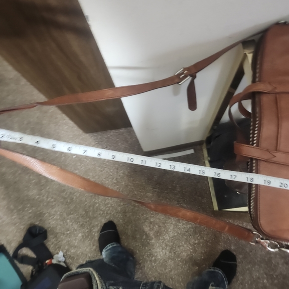 Vintage Fossil Laptop Bag brown Leather - Picture 8 of 9